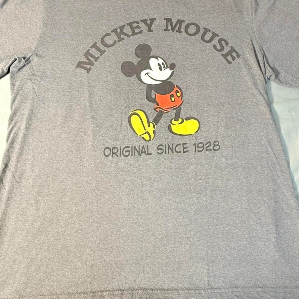 Disney Store Mickey Mouse T-Shirt 2XL Gray Original Since 1928 Graphic Tee